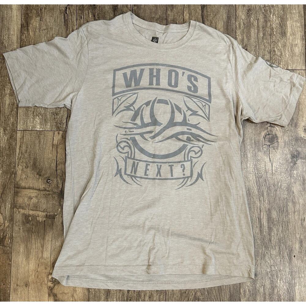 WWE WCW Authentic Goldberg “Who’s Next?” Gray Graphic T Shirt Unisex Large Retro